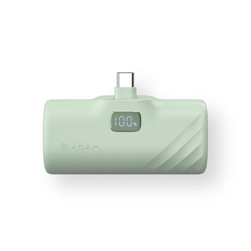 ADAM elements GRAVITY F5C USB-C Pocket Power Bank 5000mAh - Green