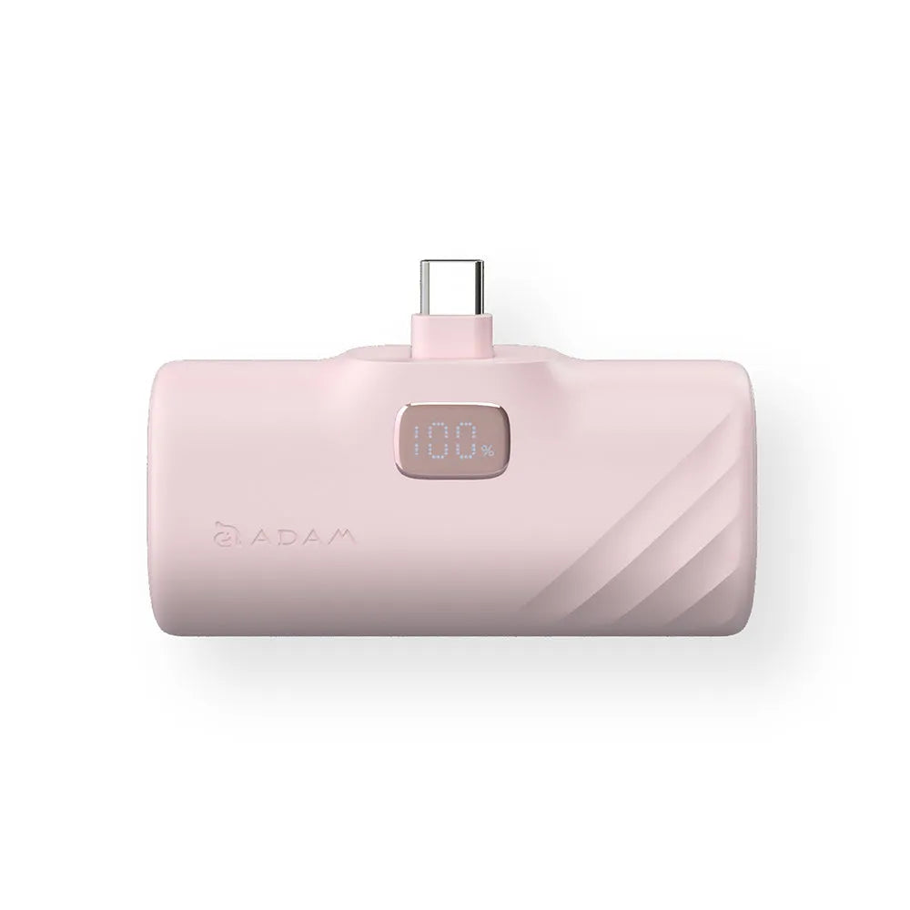 ADAM elements GRAVITY F5C USB-C Pocket Power Bank 5000mAh - Pink