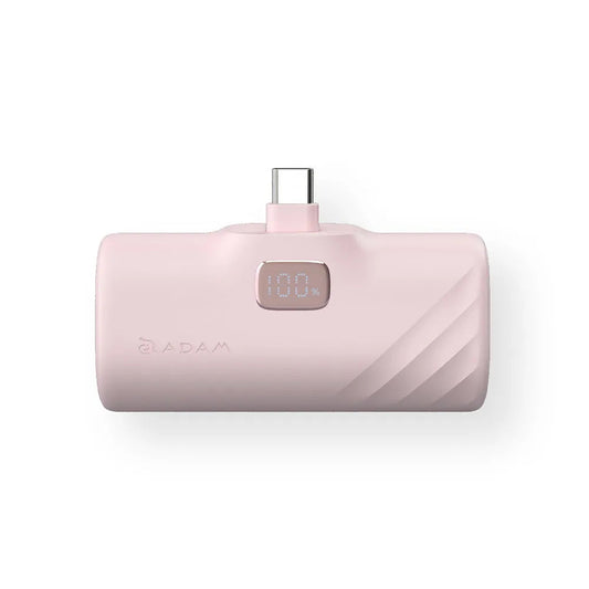 ADAM elements GRAVITY F5C USB-C Pocket Power Bank 5000mAh - Pink