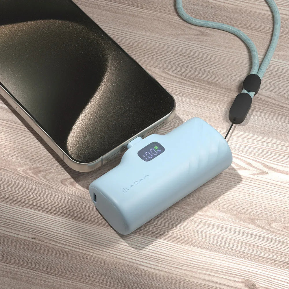 ADAM elements GRAVITY F5C USB-C Pocket Power Bank 5000mAh - Blue