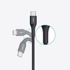 Aukey CB-AKC3 USB C To USB C 60W PD Quick Charge Kevlar Cable - 1.2M