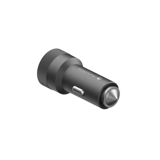 Mophie-ACC-Car Charger-Dual USB C-40W-space gray