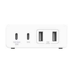 Belkin 108W USB-C CHARGER,GAN,4-PORT,WHT,2M CORD