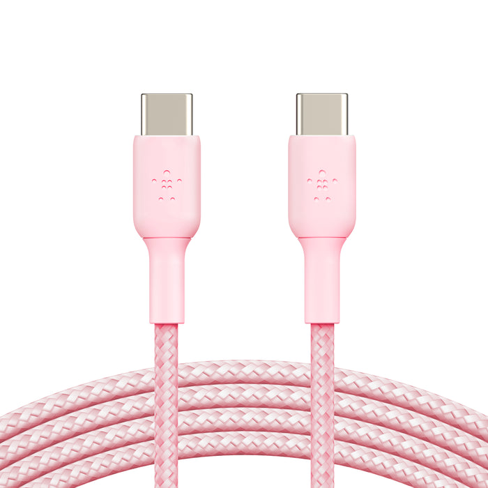 Belkin Braided USB-C to USB-C Cable 60W - Pink(2m)