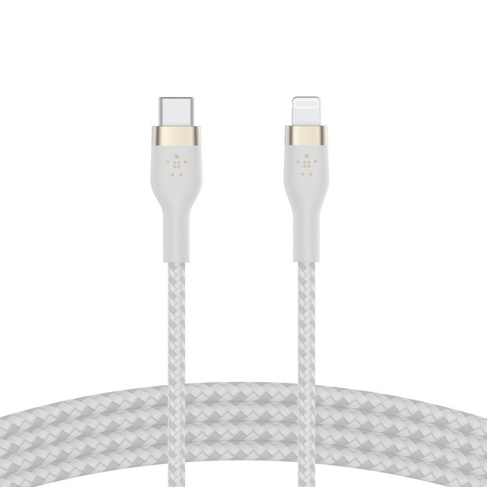 Belkin USB-C TO LTG, BRAID SIL, 2M, WHT