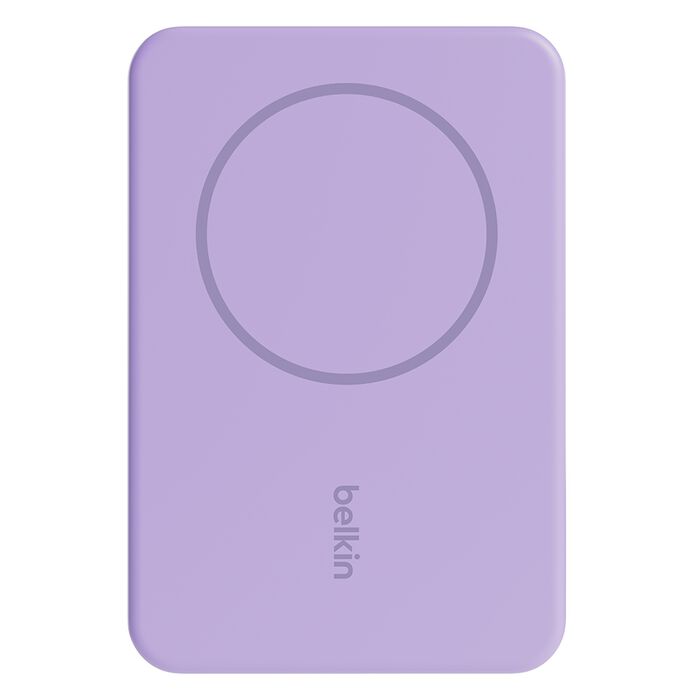 Belkin BOOST CHARGE Magnetic Wireless + Stand Power Bank, Purple 5000mAh