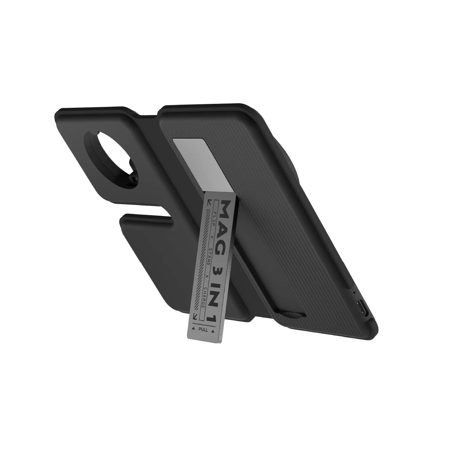 ADAM elements Mag Book Qi2 3-in-1 Wireless Charging Station with Stand (Black)