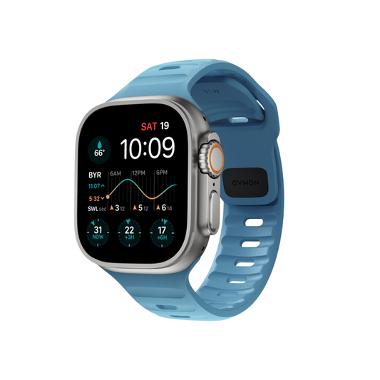 Nomad Sport Strap (Version 2) Apple Watch 49/45/44/42mm (Series SE/Ultra/8/7/6/5/4/3/2) - Electric Blue