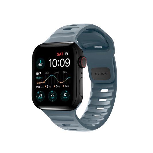 Nomad Sport Strap (Version 2) - Apple Watch 41/40/38mm (Series SE/7/6/5/4/3/2) | Marine Blue
