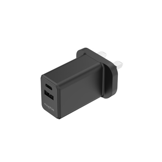 Mophie ACC Wall Adapter Essential PD 30W 1A1C FG BLK APAC UK