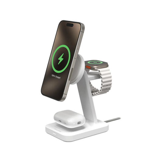 Mophie-UNV WRLS-3-in-1-Qi2 charging stand-White-ROC-UK
