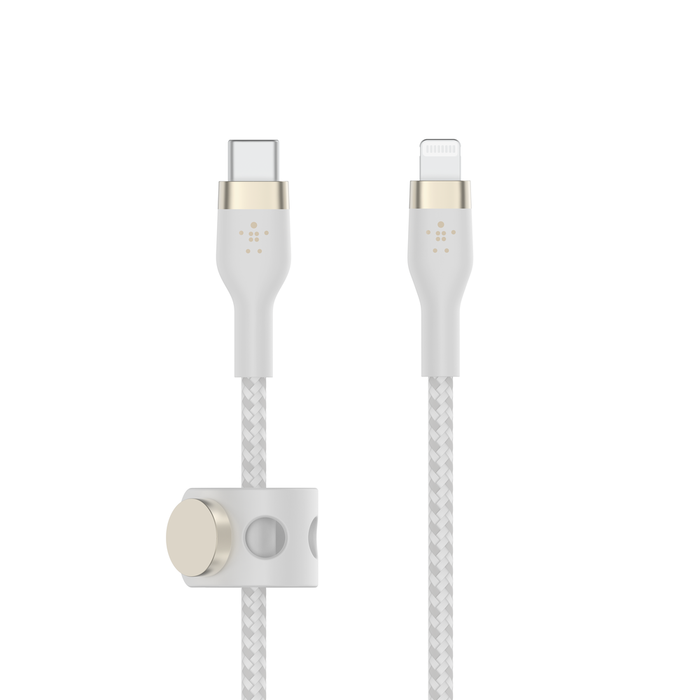 Belkin USB-C TO LTG, BRAID SIL, 2M, WHT