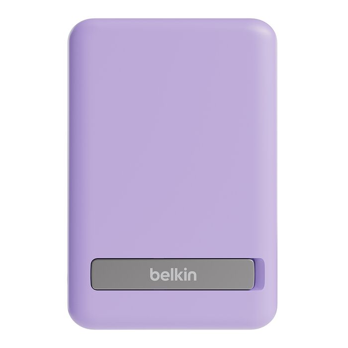 Belkin BOOST CHARGE Magnetic Wireless + Stand Power Bank, Purple 5000mAh