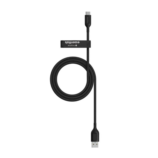 Mophie Cable Essential USBC USBA 1M Braided FG Black APAC