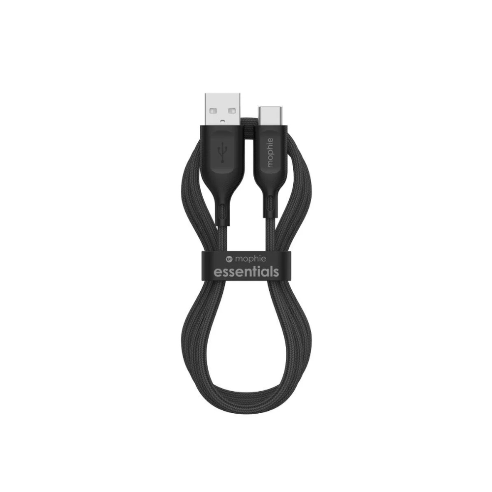 Mophie Cable Essential USBC USBA 1M Braided FG Black APAC