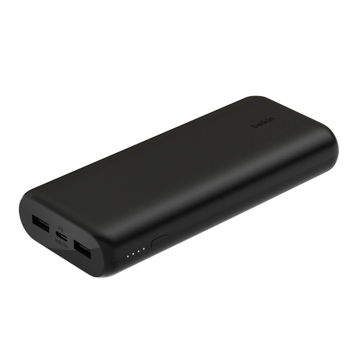 Belkin 20K Power Bank, USB-C & USB-A PD 20W, Black