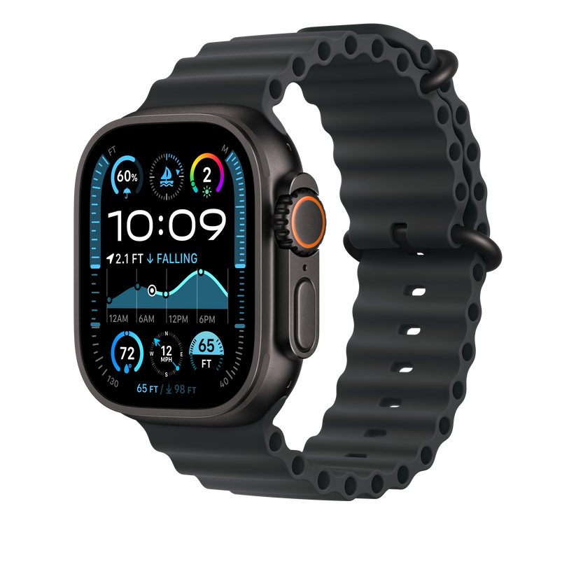 49mm Black Ocean Band Extension - Black Titanium Finish