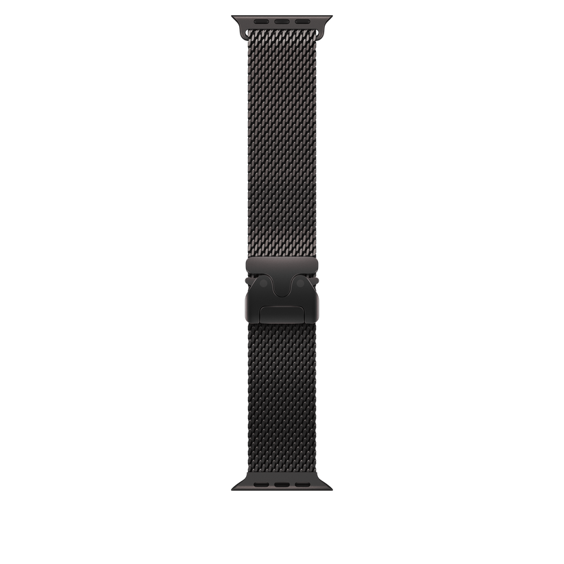 49mm Black Titanium Milanese Loop - Medium