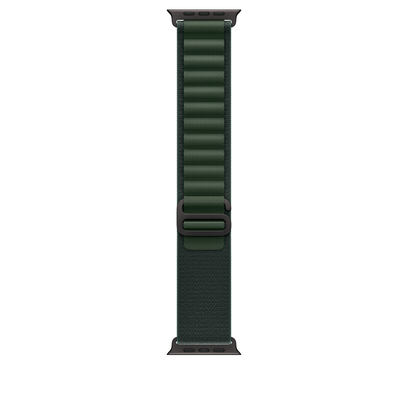 49mm Dark Green Alpine Loop - Medium - Black Titanium Finish