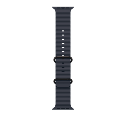 49mm Navy Ocean Band - Black Titanium Finish