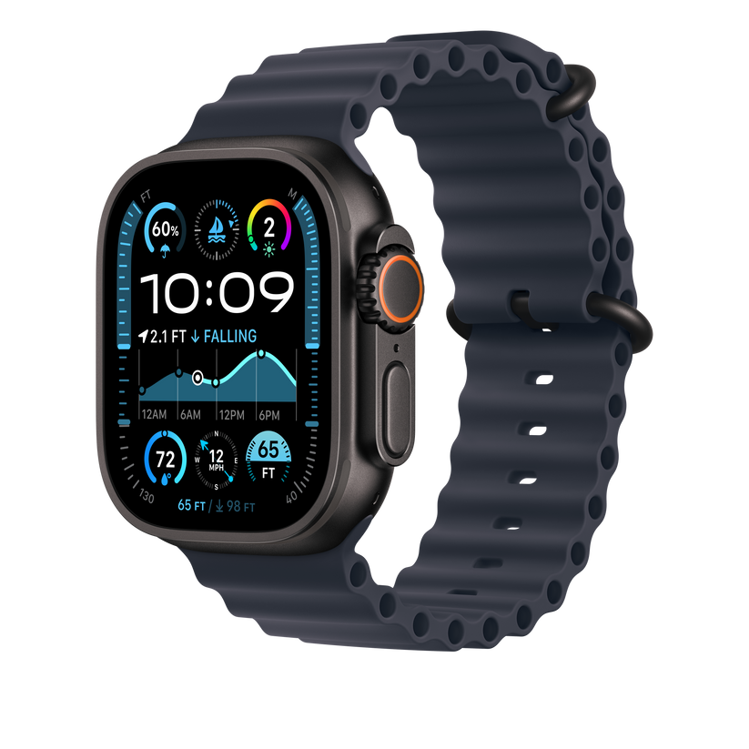 49mm Navy Ocean Band Extension - Black Titanium Finish