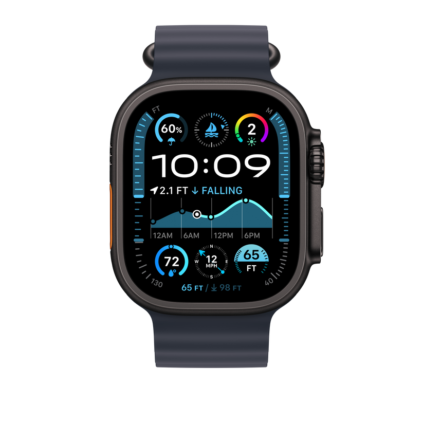 49mm Navy Ocean Band Extension - Black Titanium Finish