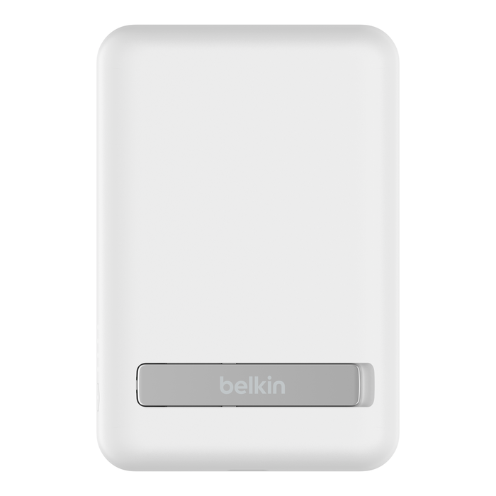 Belkin BOOST CHARGE Magnetic Wireless + Stand Power Bank, White 5000mAh