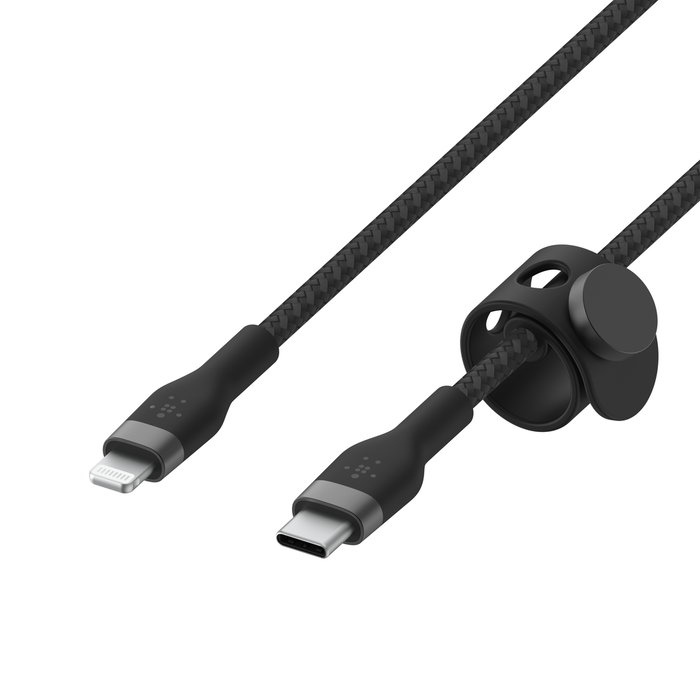 Belkin USB-C TO LTG, BRAID SIL, 2M, BLK