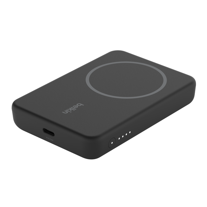 Belkin BOOST CHARGE Magnetic Wireless + Stand Power Bank, Black 5000mAh