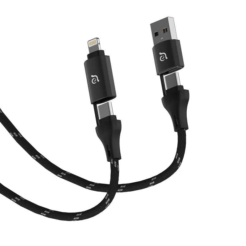 ADAM elements PeAk MS401 4-in-1 60W Magnetic Charging Cable (Black)