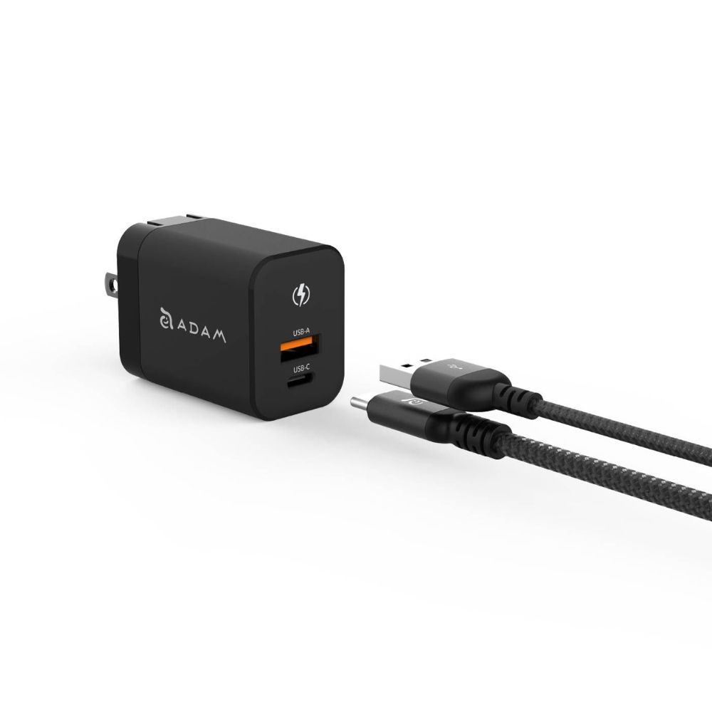 ADAM elements OMNIA X45A GaN 45W Dual Port Compact Wall Charger - Black