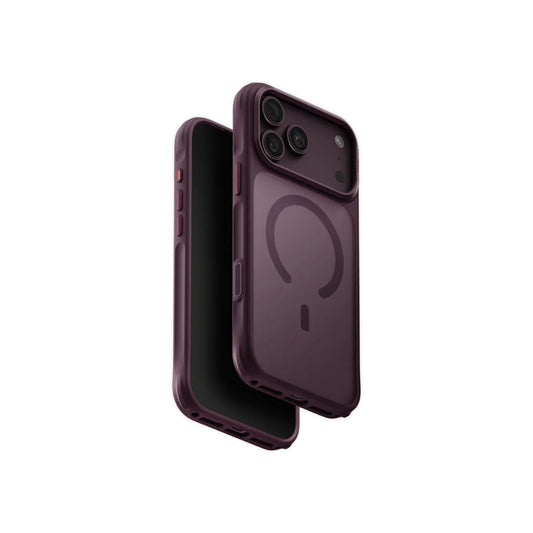 Uniq Veren Hybrid Magclick Charge Case for iPhone 18 Pro Max 6.9-inch - Burgundy Frost