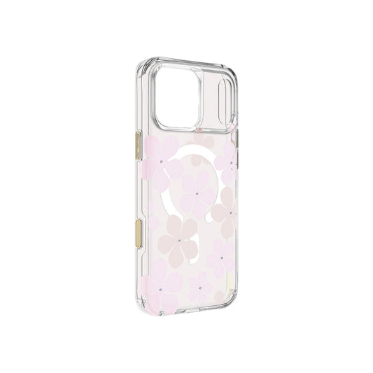 Uniq Coehl Mila Magnetic Charging Case for iPhone 18 Pro Max 6.9 - Blush Bloom
