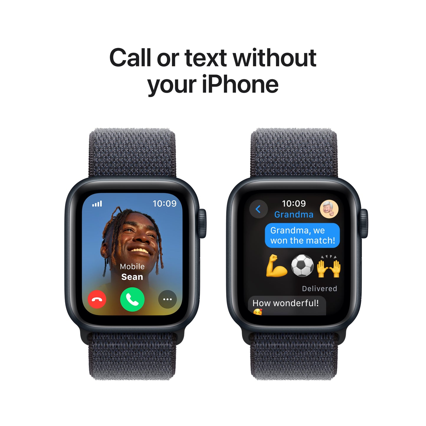 Apple Watch SE GPS + Cellular 40mm Midnight Aluminium Case with Ink Sport Loop