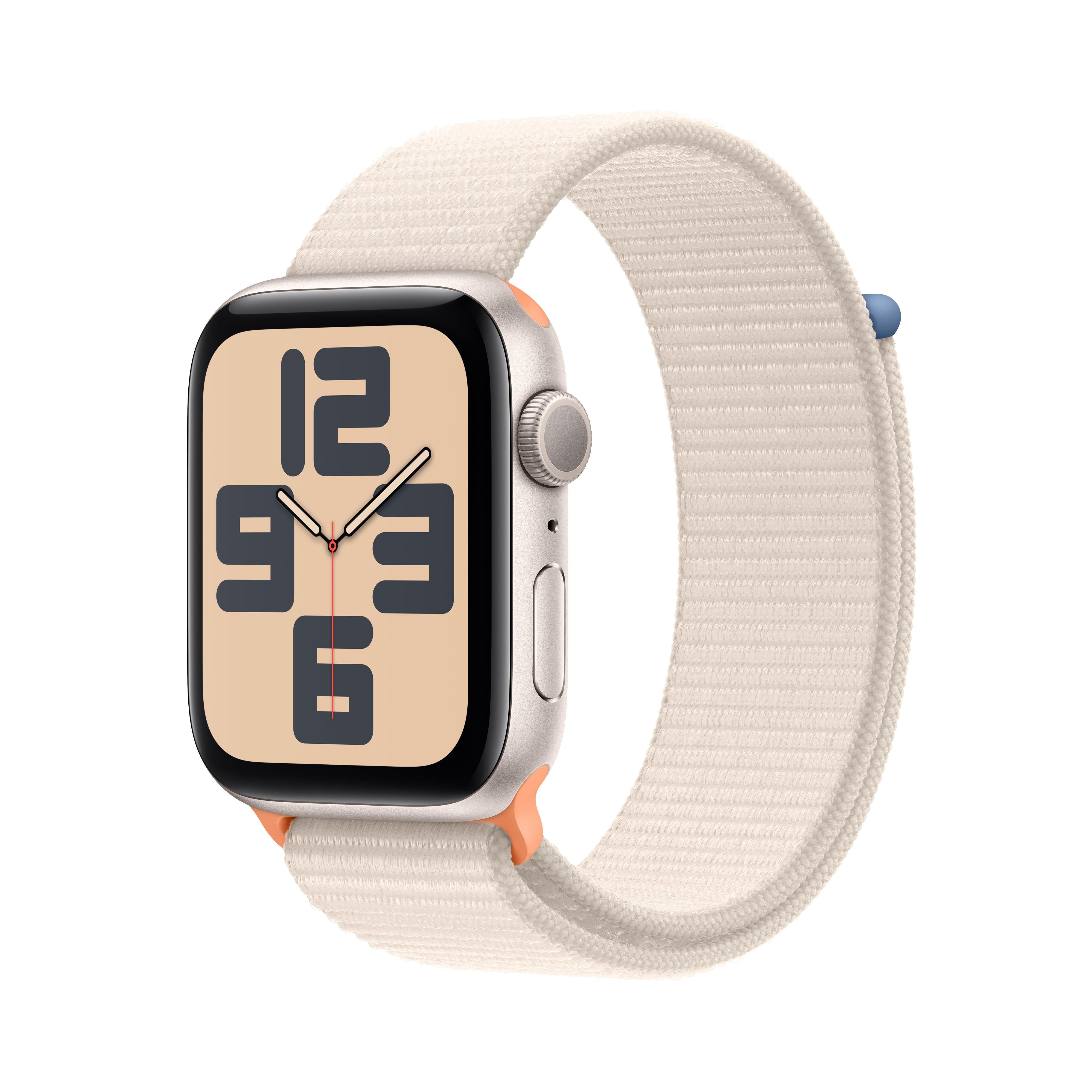 Apple Watch SE GPS 44mm Starlight Aluminium Case with Starlight Sport