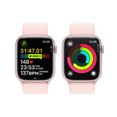 Apple Watch Series 9 GPS 45mm Pink Aluminium Case with Light Pink Sport Loop