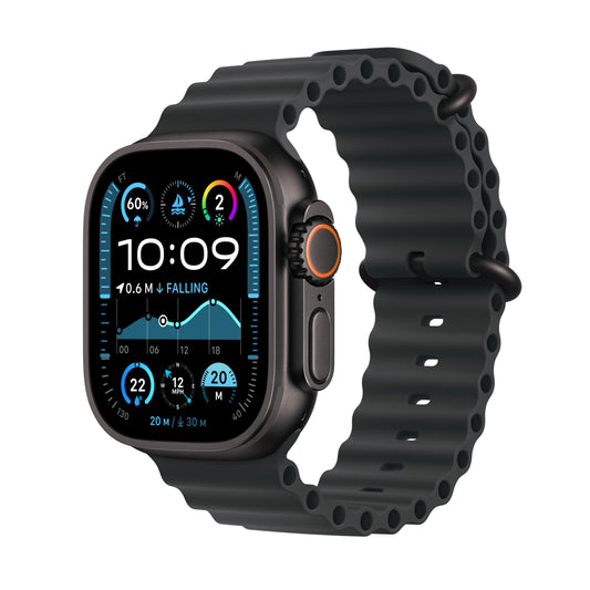 2024 Apple Watch Ultra 2 GPS + Cellular 49mm Black Titanium Case with Black Ocean Band