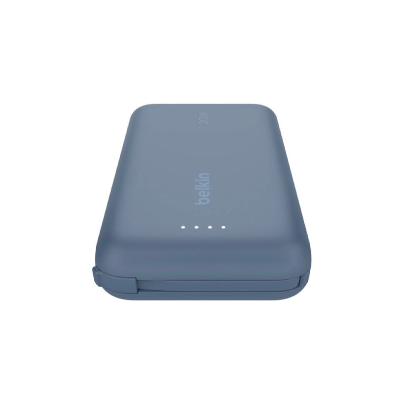 Belkin Boostcharge Power Bank 10K Pd With Intergrated Cable - Blue