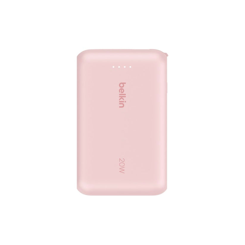 Belkin Boostcharge Power Bank 10K Pd With Intergrated Cable - Pink