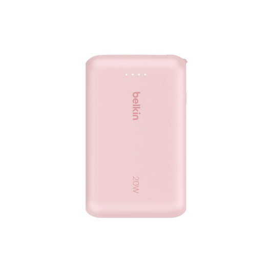 Belkin Boostcharge Power Bank 10K Pd With Intergrated Cable - Pink
