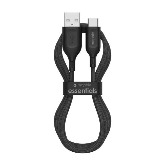 Mophie Cable Essential USBC USBA 2M Braided FG Black APAC