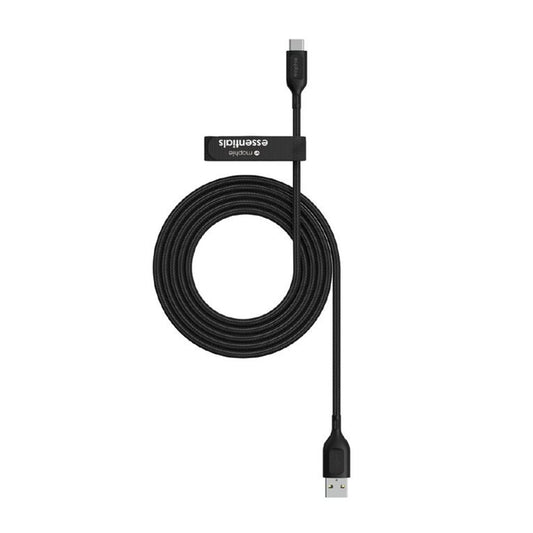 Mophie Cable Essential USBC USBA 2M Braided FG Black APAC