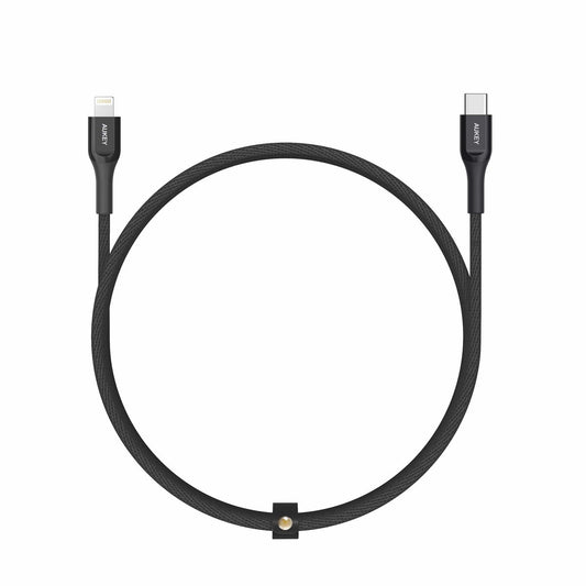 Aukey Kevlar MFi 18W USB C to Lightning Performance Cable - 1.2M