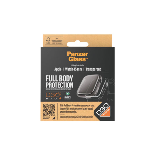 PanzerGlass D30 Full Body Cover Casing For Apple Watch 45mm - Clear