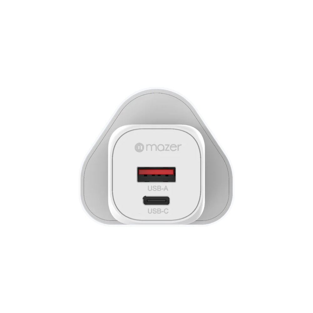 Mazer/M-G35W-V5-WH/GaNPrestige PD35W 1C1A with 3 Travel Plugs-White