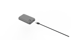 Mazer PowerCharge LINK 1020 Built-in Dual USB-C Cable Charge IN&OUT 10000mAh/PD20W/USB-A/USB-C Power Banks-Natural Titanium