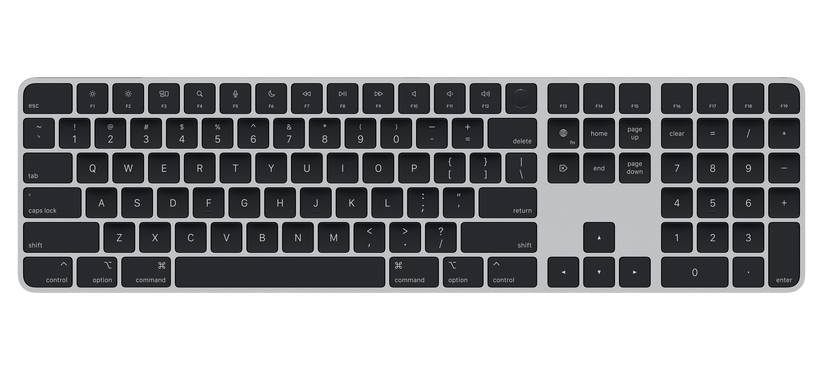 Magic Keyboard with Touch ID and Numeric Keypad for Mac models with Apple silicon - US English - Black Keys