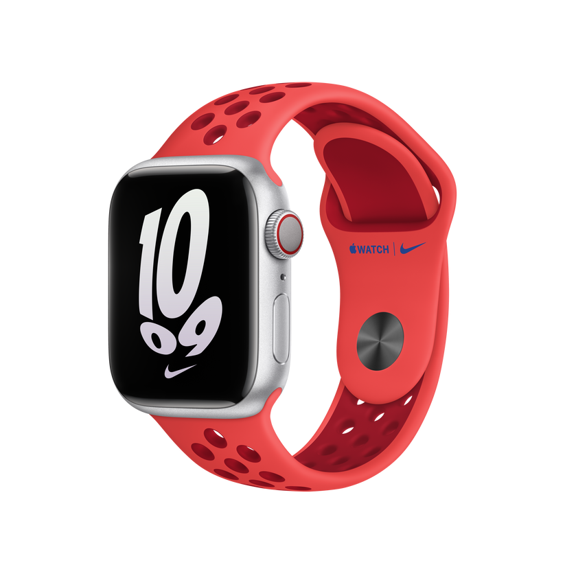 41mm Bright Crimson/Gym Red Nike Sport Band