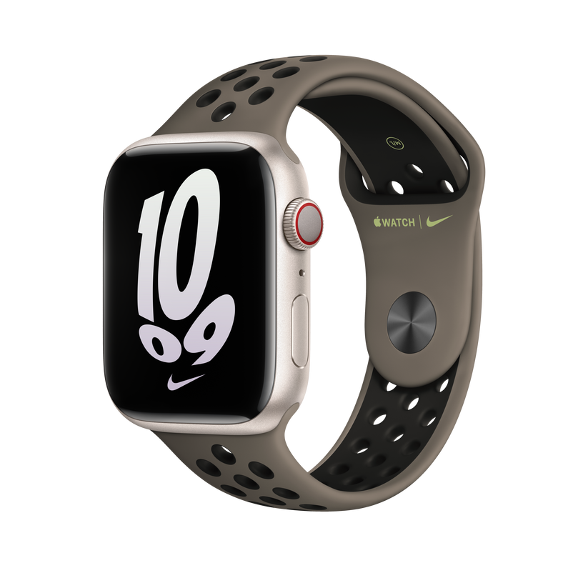 45mm Olive Grey/Black Nike Sport Band