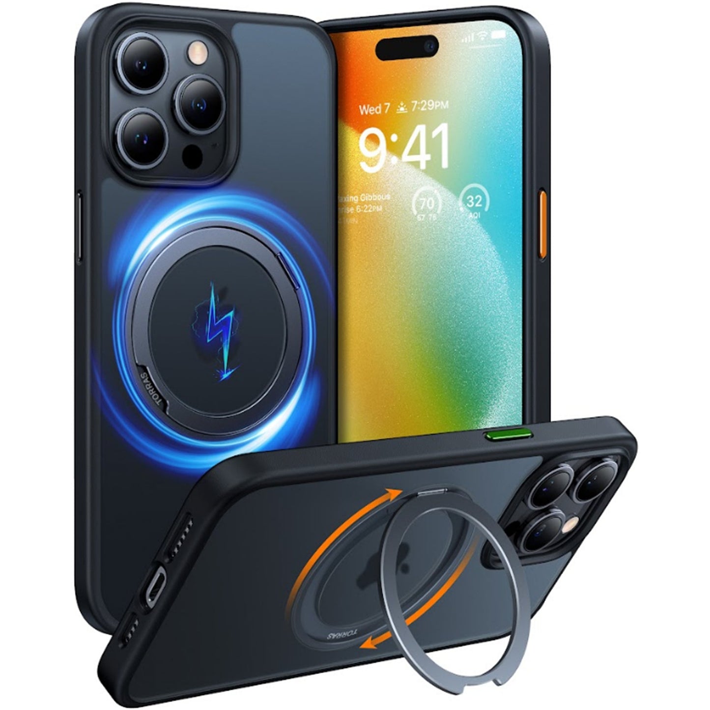 Torras X00FX0307 UPRO Ostand Pro Case iP15pro Black